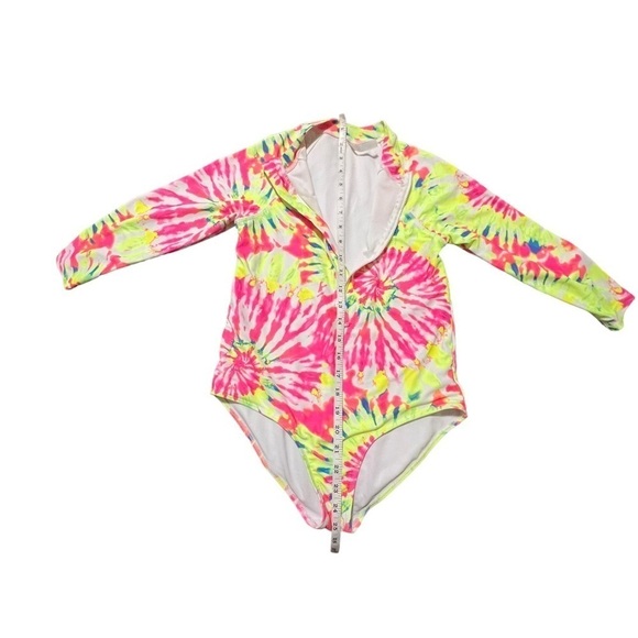Limited Too Girls' Rash Guard –UPF 50+ One-piece Long Sleeve Swimsuit Size 14/16 - Picture 5 of 6